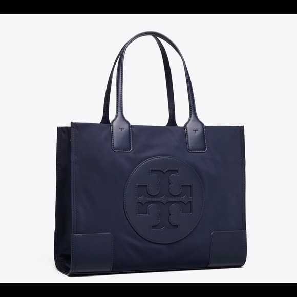 Tory Burch Handbags - Navy Tory Burch Mini Ella Tote